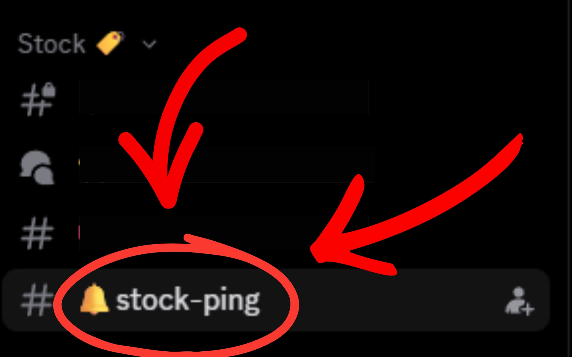 Open #🔔stock-ping